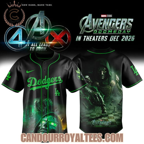 Los Angeles Dodgers x Avengers Doomsday 2026 Doctor Doom Jersey