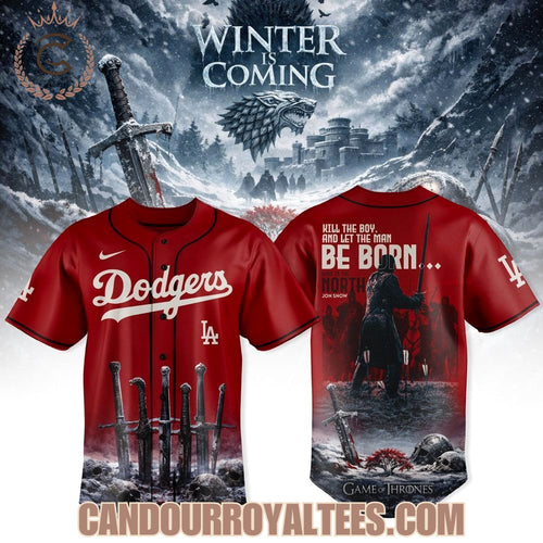 Los Angeles Dodgers x Game of Thrones Jon Snow Jersey