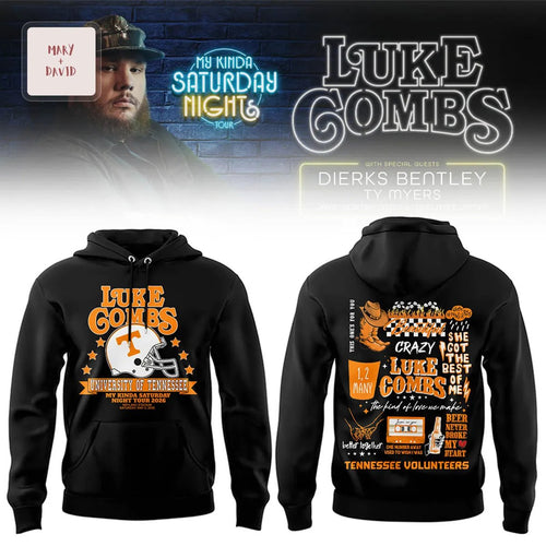 Luke Combs My Kinda Saturday Night Tour 2026 Neyland Stadium Hoodie