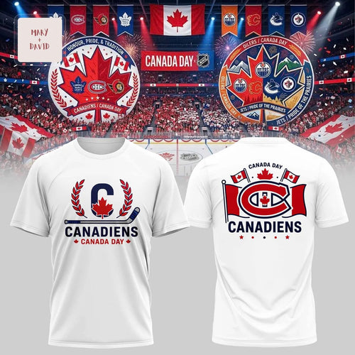 Montreal Canadiens Canada Day 3D T-Shirt
