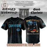 Montreal Canadiens x Avenged Sevenfold & Good Charlotte North American Tour 2026 Baseball Jersey