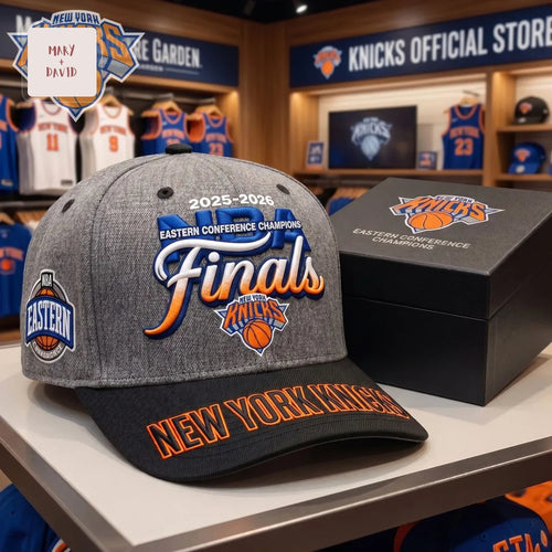 New York Knicks 2025-2026 Eastern Conference Champions Commemorative Snapback Cap