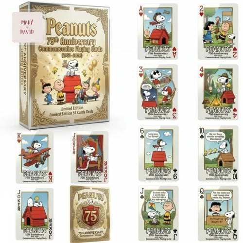 Peanuts 75th Anniversary Commemorative Limited Edition Playing Cards