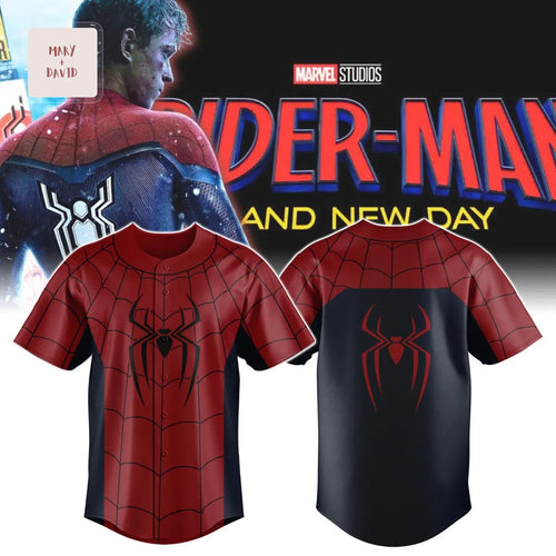 Spider-Man Brand New Day Marvel Superhero Premium Graphic Cosplay Baseball Jersey