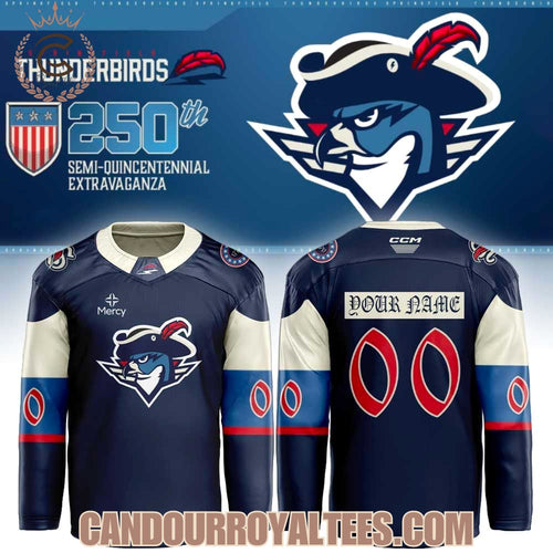 Springfield Thunderbirds Our 250th Celebration Hockey Jersey