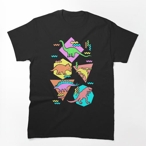 Nineties Dinosaurs Pattern Shirt