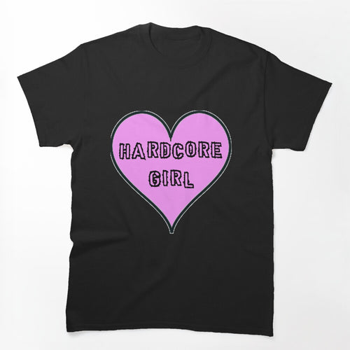 Hardcore Girl Heart Shirt