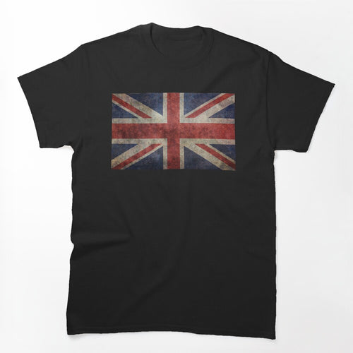A Grunge Looking Distressed Union Jack Uk Version Shirt