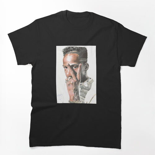 Hand Drawn Portrait Of Bobby Brown Using Biro Pen By Eddie Boom Shirt