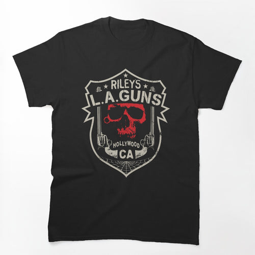 Riley's L A GUNS Official Logo Red Skull By TheKellyNickels Shirt