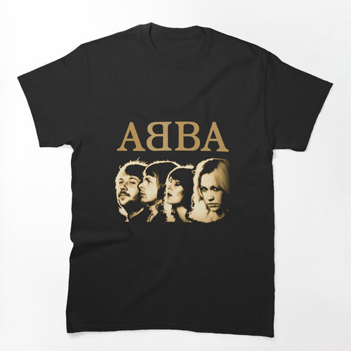 ABBA Golden Sepia Profile Portrait Design Shirt