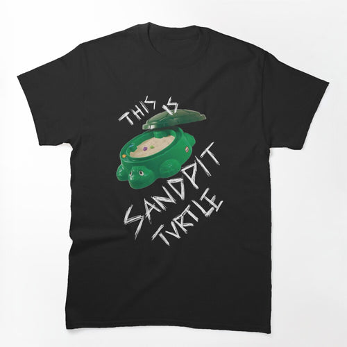 This Is Sandpit Turtle Bmth Meme White On Black Shirt