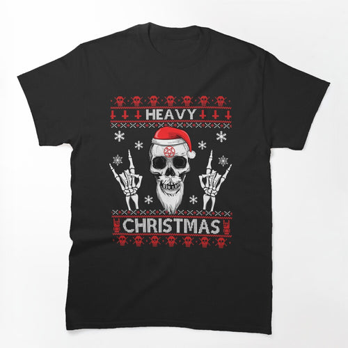 HEAVY CHRISTMAS - Ugly Xmas Sweater - HEAVY DEATH BLACK METAL Rocker Shirt