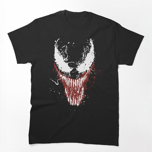Venom Grunge Splatter Alien Symbiote Monster Face Shirt