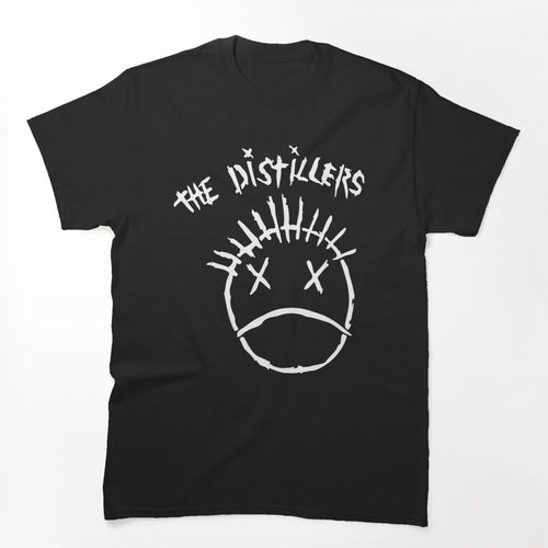 The Distillers Punk Rock Smiley Face XX Eyes Logo Shirt