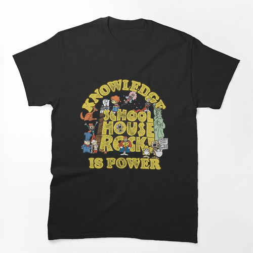 Schoolhouse Rock Knowledge Is Power Logo Group Shirt