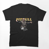 Pitbull Rapper With Signature Tour Shirt