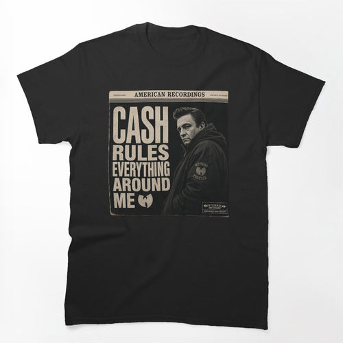 CASH Rules Everything Around Me Vintage Outlaw Country X Hip Hop Shirt