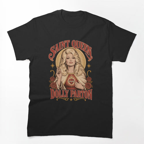 Saint Queen Vintage Style Dolly Parton Inspired Design Shirt