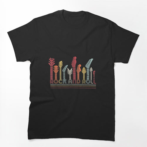 Guitar Retro Rock And Roll Shirt