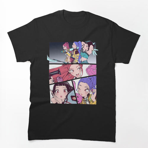 Kpop Demon Hunters Huntrix Manhwa Panels Shirt