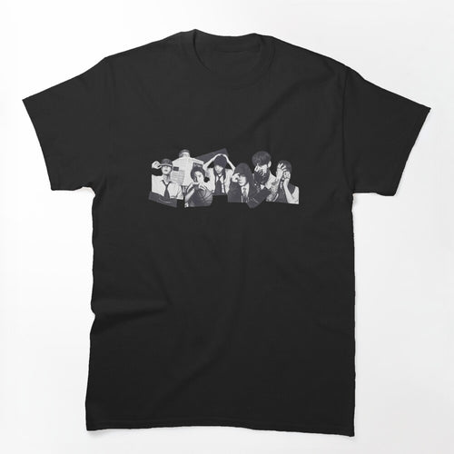 BTS OT7 Arirang Collage - Aesthetic Monochrome Portrait Shirt