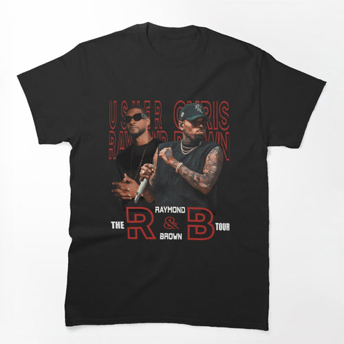 Usher Chris Brown 2026 R&B Tour Design Shirt
