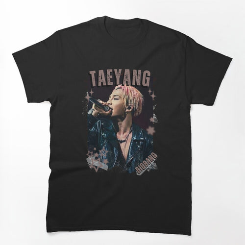 BIG BANGg Taeyang Retro Y2K Preppy Scrapbook Scrapbook Collage Design Shirt
