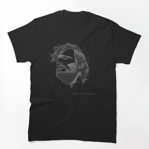 Bold Black And White Portrait Of Kristofferson Shirt