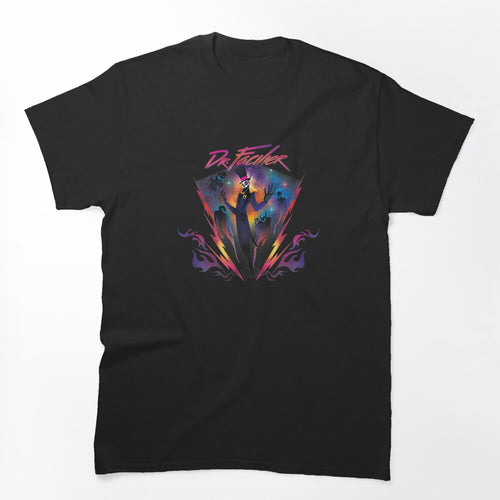 Villains Dr Facilier 90s Rock Band Neon Shirt