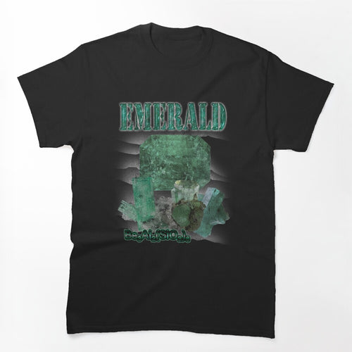 Emerald Gem Mineral Bootleg Hip Hop Rap T Crewneck Shirt