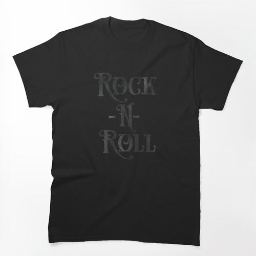 Distressed Rock N Roll Design Shirt