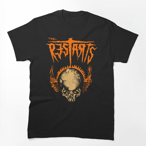 Head Skull With Band Typography Shirt