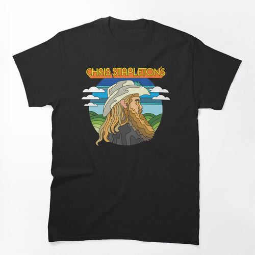Long Hair Bearded Man Profile Shirt