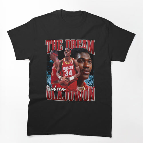 Hakeem Olajuwon The Dream Basketball Legend Signature Vintage Retro Shirt