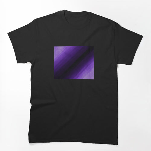 Dark Purple Gradient Aesthetic Texture Art Shirt