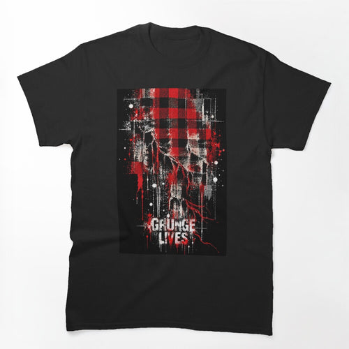 Grunge Lives Fractured Plaid Shirt