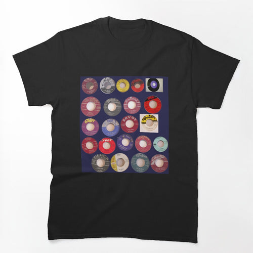 Early Rock & Roll Collection Of 7 Singles R & B Soul 45's Records Shirt
