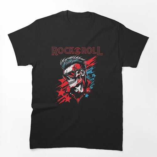 Rock And Roll Will Never Die - Mowhawk Rockstar Shirt