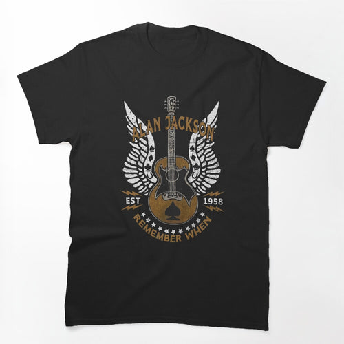 Alan Arts Jackson Remember When Est 1958 Guitar Design Shirt
