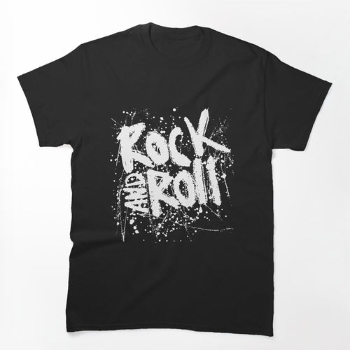 Rock And Roll Vintage Grunge Effect Design Shirt