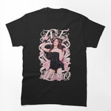 Leeseo IVE Y2K Bootleg Rap Coquette Ribbon Graphic Shirt