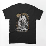 Dolly Parton Leopard Print Vintage Western Signature Graphic Shirt