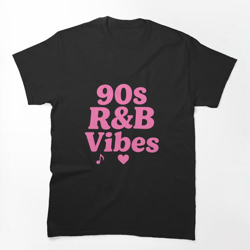 90 S R&B Vibes Retro Music Aesthetic Design Shirt