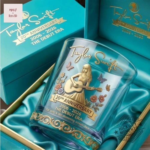 Taylor Swift The Debut Era 20 Years Whiskey Glass