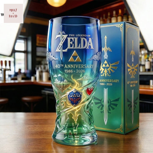 The Legends Of Zelda Beer Glass