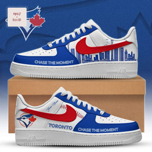 Toronto Blue Jays Limited Edition Graphic City Skyline Air Force 1 Shoes