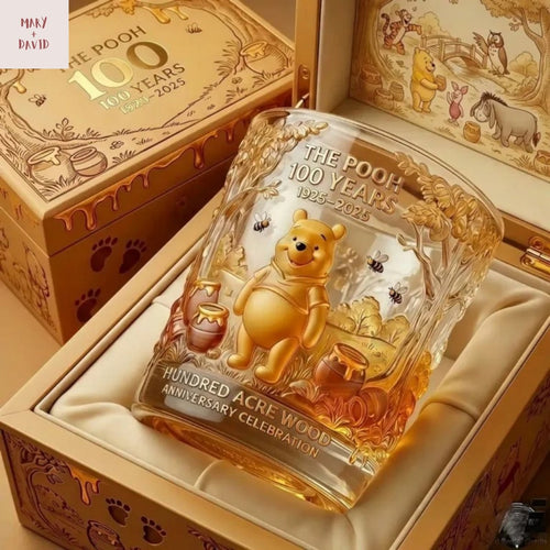 Winnie The Pooh 100Th Anniversary Hundred Acre Wood Whiskey Glass