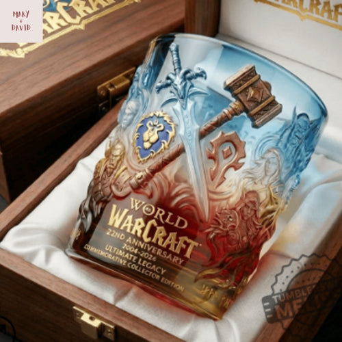 World Of Warcraft 22Nd Anniversary Ultimate Legacy Whiskey Glass