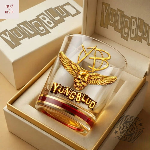 Yungblud I Was Made For Lovin You Gold Whiskey Glass